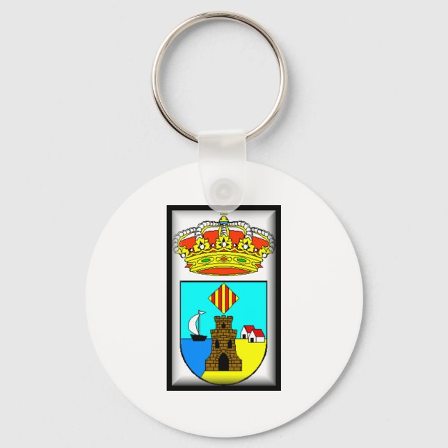 Escudo de Torrevieja Spain Flag Key Ring (Front)