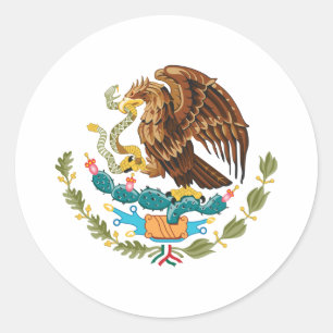 Escudo Nacional de México - Emblema Mexicano Classic Round Sticker