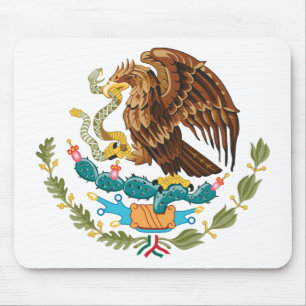 Escudo Nacional de México - Mexican Emblem Mouse Mat