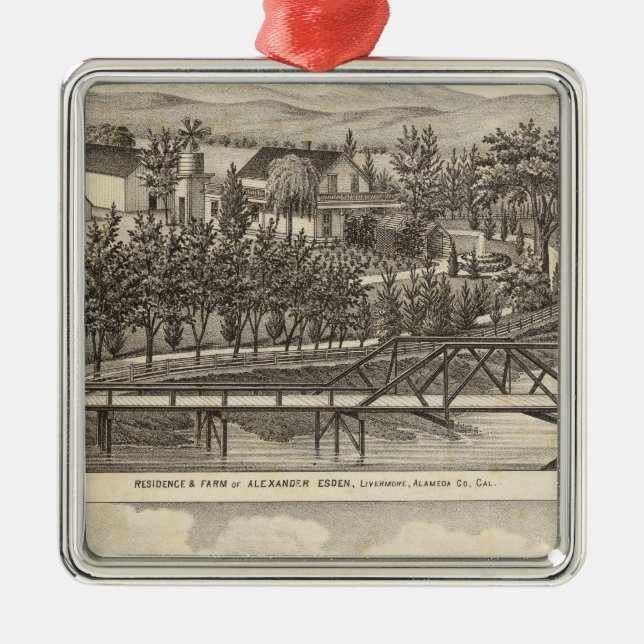 Esden, Clary residences Metal Tree Decoration (Front)