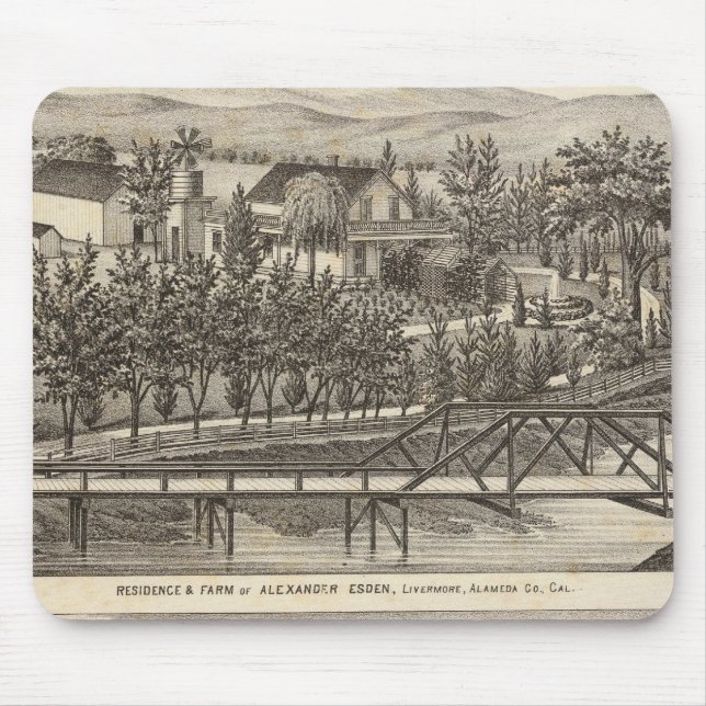 Esden, Clary residences Mouse Mat (Front)