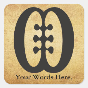 ESE NE TEKREMA   Friendship and Interdependence Square Sticker