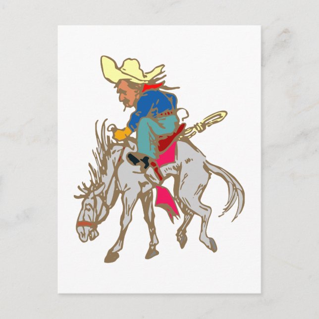 Esel Reiter donkey rider Postcard (Front)