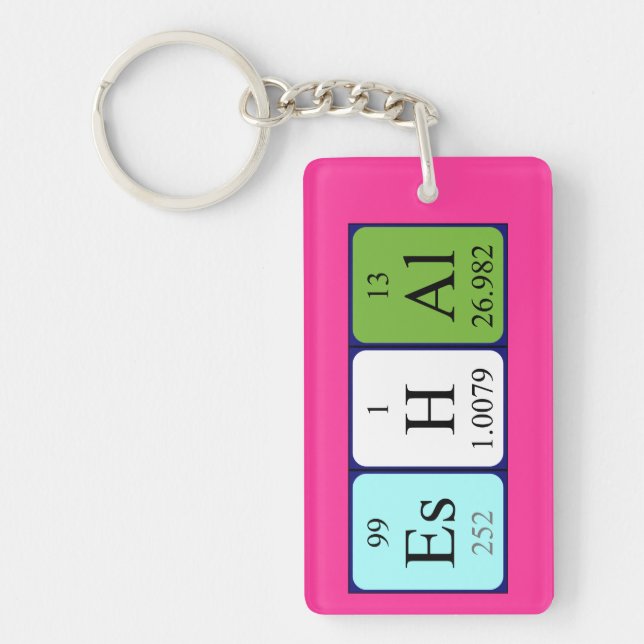 Eshal periodic table name keyring (Front)
