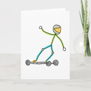 Esk8 Stickman Card