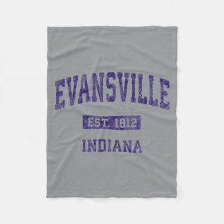 Eskate Shoesville Indiana In Vintage Athletic Fleece Blanket