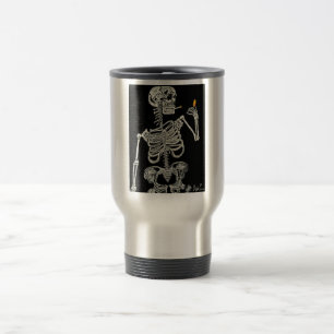 Eskeleto Fumador Travel Mug