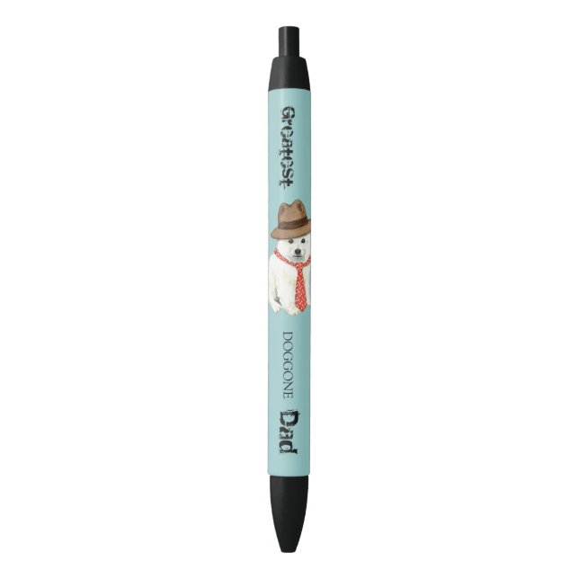 Eskie Dad Black Ink Pen (Front Vertical)