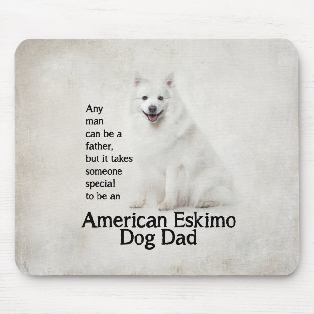 Eskie Dad Mouse Mat (Front)