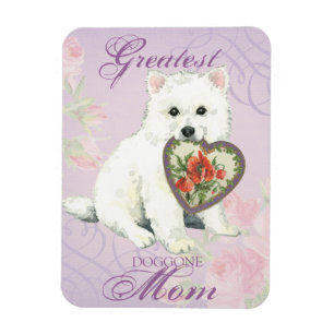 Eskie Heart Mum Magnet