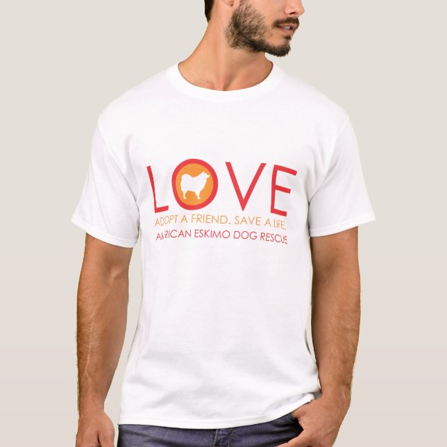 Eskie Love Shirt White (Front)