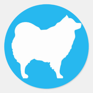 Eskie on Lt Blue Sticker