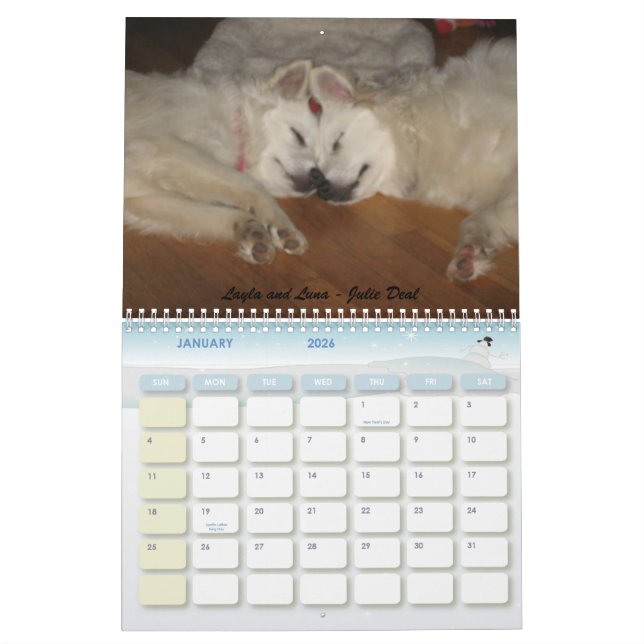 Eskie Rescuers United 2010 Calendar (Jan 2026)