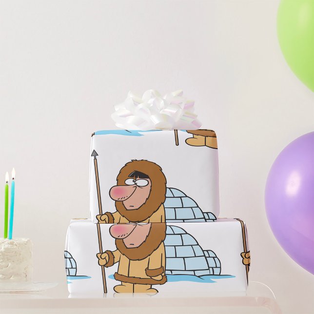Eskimo And Igloo Wrapping Paper (Creator Uploaded)