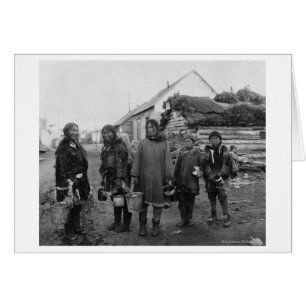 Eskimo Berry Pickers in Nome, Alaska Photograph