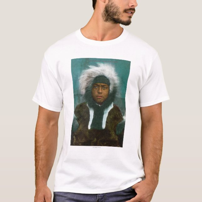 Eskimo Boy named "Menadelook" T-Shirt (Front)