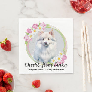 Eskimo Dog Wedding Napkins With Dogs Photo