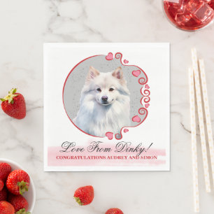 Eskimo Dog Wedding Napkins With Dogs Photo