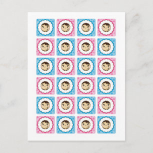Eskimo Face Repeat Postcard