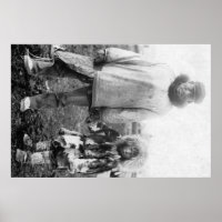 Eskimo Father and Child In Alaska Photograph