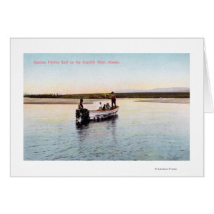 Eskimo Fishing Boat on the River