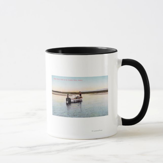 Eskimo Fishing Boat on the River Mug (Right)