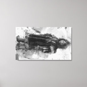 Eskimo Girl in a Parka in Nome, Alaska Canvas Print