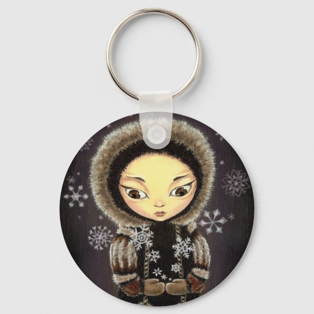 Eskimo girl key ring (Front)