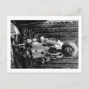 Eskimo Girl Wearing Fur Clothing Alaska Postcard