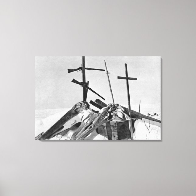 Eskimo Grave in Alaska Photograph Canvas Print (Front)