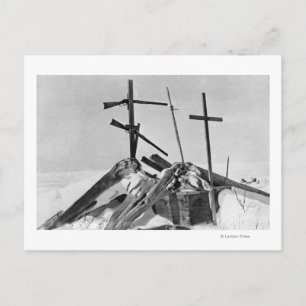 Eskimo Grave in Alaska Photograph Postcard