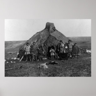 Eskimo Igloo Near Nome, Alaska Photograph Poster