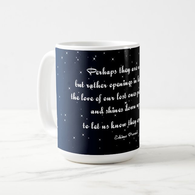 Eskimo proverb - perhaps they are not stars coffee mug (Front Left)