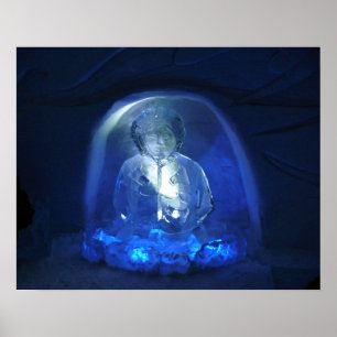 Eskimo Room at Hotel de Glace, Quebec, Canada Poster
