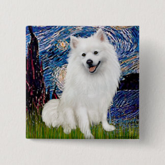 Eskimo Spitz 1 - Starry Night (Vert) 15 Cm Square Badge