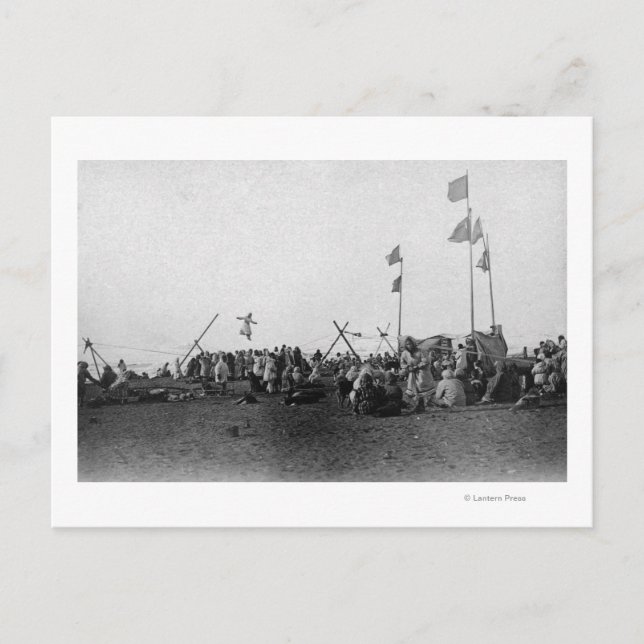 Eskimo Sports at Barrow, Alaska Photograph Postcard (Front)