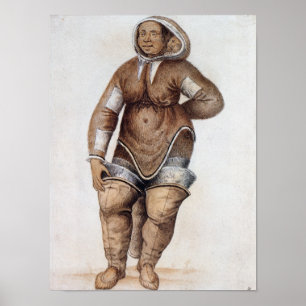 Eskimo Woman and Baby Poster