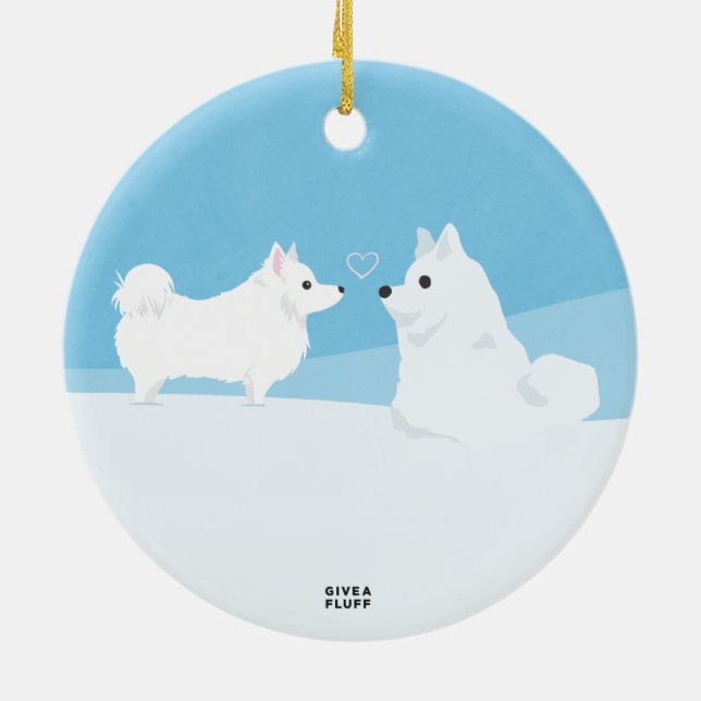 EskiSnow Ceramic Tree Decoration (Back)