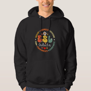 ESL Instructor Teacher English As A Second Languag Hoodie