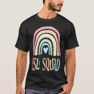 ESL Squad Teacher Crew Team Back To School Kinderg T-Shirt