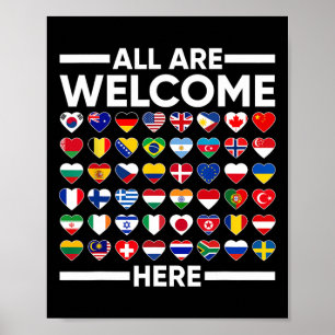 Esl Teacher All Are Welcome Here For Worlds Virtua Poster