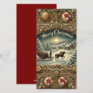 ESleigh Ride To Christmas Cheer Holiday Card