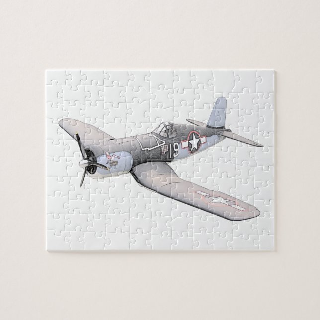 ESM F-4U Corsair aeroplane Jigsaw Puzzle (Horizontal)