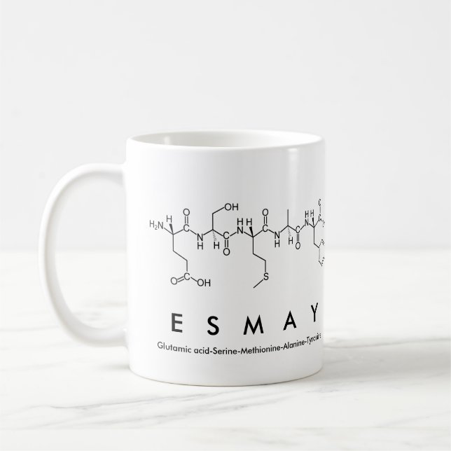 Esmay peptide name mug (Left)