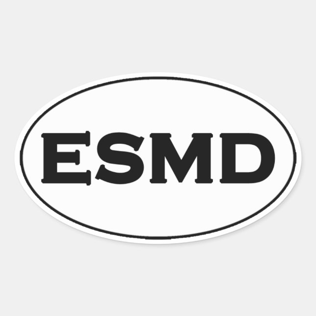 ESMD (Eastern Shore of Maryland) Oval Logo Oval Sticker (Front)