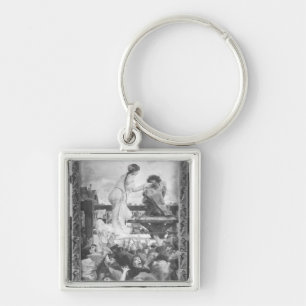 Esmeralda and Quasimodo, 1905 Key Ring