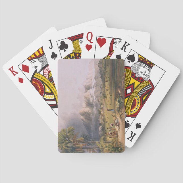 Esmeralda, on the Orinoco, site of a Spanish Missi Playing Cards (Back)