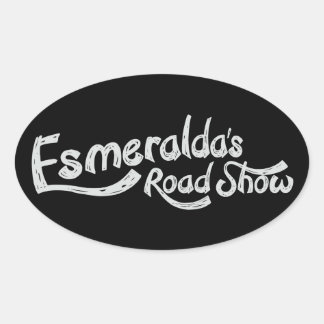 Esmeralda's Roadshow Official Oval Sticker