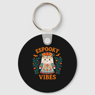 Esoky Vibes Maestra Halloween Spanish Mexican Boho Key Ring