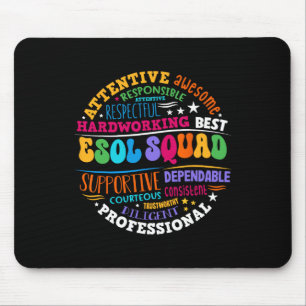 Esol Squad Teachers And Students Team Ck To School Mouse Mat